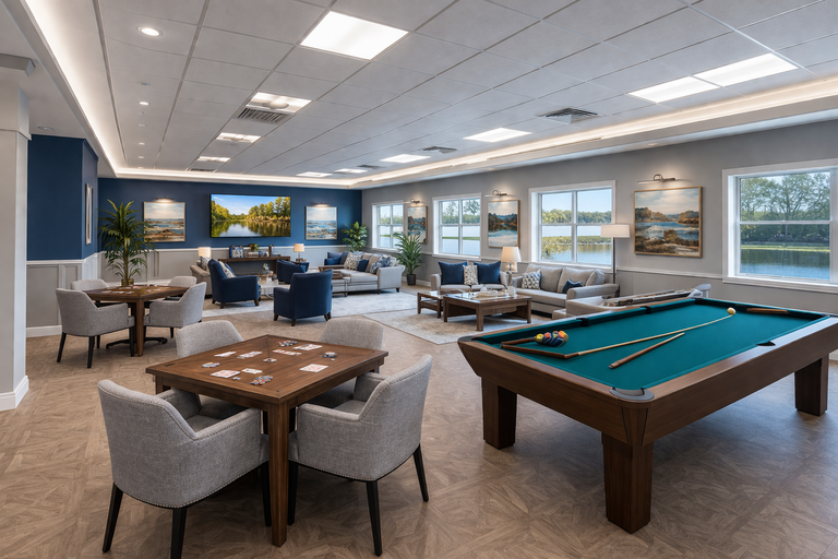 Clubhouse interior
